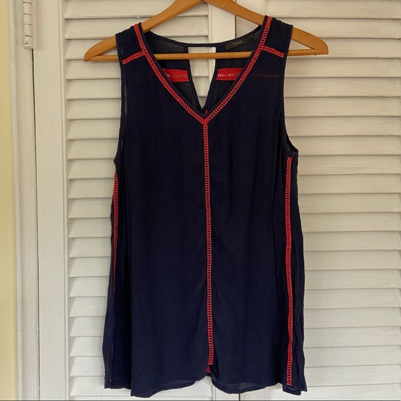 {THML} Navy Tank with Red Detailing - Medium - Picture 2 of 5